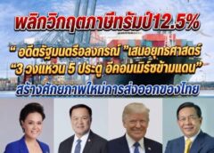 พลิกวิกฤตภาษีทรัมป์12.5% “ อดีตรัฐมนตรีอลงกรณ์ ”เสนอยุทธศาสตร์ “3 วงแหวน 5 ประตู – อีคอมเมิร์ซข้ามแดน” สร้างศักยภาพใหม่การส่งออกของไทย